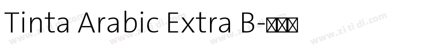 Tinta Arabic Extra B字体转换